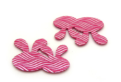 韩国儿童发饰魔法帖刘海贴发饰 魔术发贴 两只兔子蝴蝶结 -魔法帖（2片装）