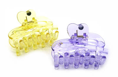 时尚摔不断树脂透明蝴蝶结发抓夹 盘发发饰 时尚发夹 -s小爪夹