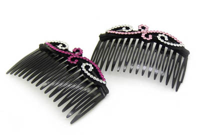 韩版高档饰品 盘发水钻大插梳 刘海发梳头饰发饰 -水钻发梳