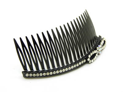 韩版高档饰品 盘发水钻大插梳 刘海发梳头饰发饰 -水钻发梳