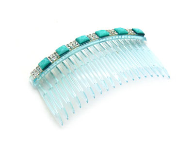 韩国头饰品 刘海发梳 美发插梳 韩版发饰发卡 -镶钻发梳