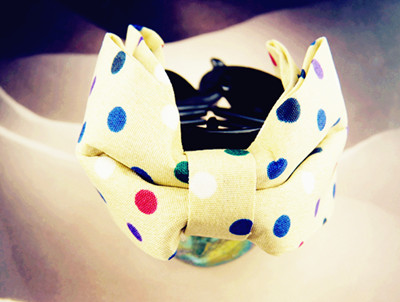 时尚五彩缤纷花点蝴蝶之恋/香蕉夹