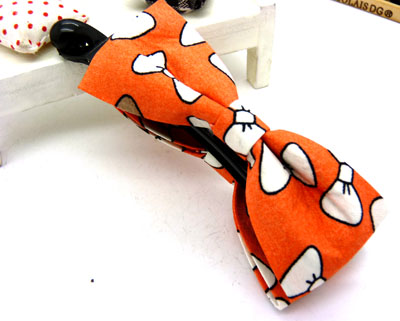 2013韩版竖夹香蕉夹印花蝴蝶结花点发饰头饰品发夹发卡秋冬 香蕉夹