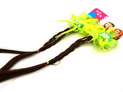 小孩卡通儿童假发手工辫子名族风可爱发饰 假发辫子发卡头饰辫子 小孩假发