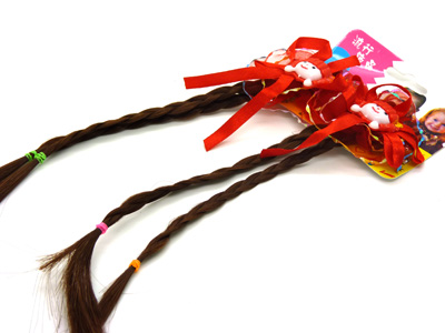 小孩卡通儿童假发手工辫子名族风可爱发饰 假发辫子发卡头饰辫子 小孩假发