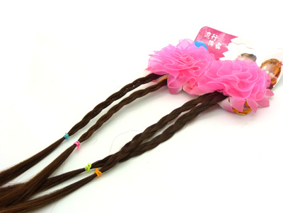 小孩卡通儿童假发手工辫子名族风可爱发饰 假发辫子发卡头饰辫子 小孩假发