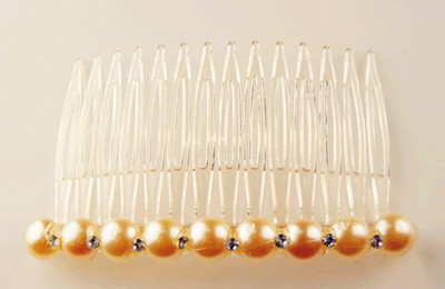 奢华式时尚珍珠点钻时尚精美发梳