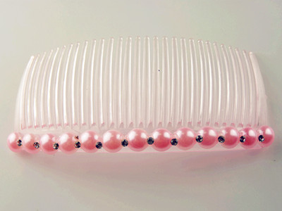 奢华式时尚珍珠点钻时尚精美发梳