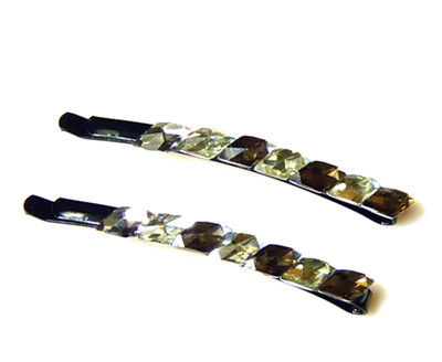 时尚复古一字晶莹水钻系列/对夹