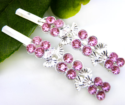 新款时尚头饰 刘海发夹发卡 韩版发饰头饰 精品水钻合金对夹