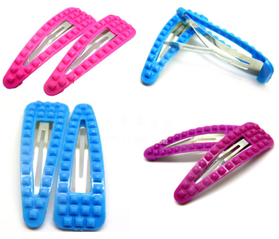 时尚女孩头饰BB夹发卡 糖果色卡通发夹边夹 卡通对夹