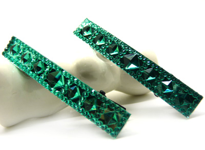 时尚个性亮晶晶 板块 水晶 对夹 压夹