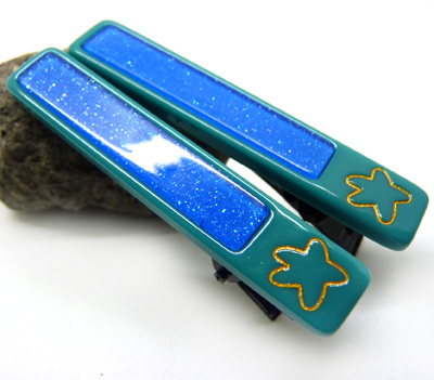 个性亚克力对夹 潮流韩国糖果亚光磨砂对夹 金粉卡通亮光发卡饰品