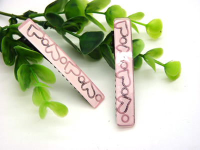 韩国发饰多图案纯色鸭嘴夹发夹刘海边夹（1对）