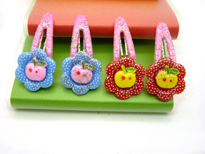 韩版发饰头饰儿童BB夹 大人小孩可爱卡哇伊小花发夹边夹对夹发卡 大号（一对装）