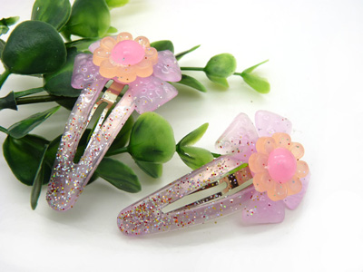 韩版发饰头饰儿童BB夹 大人小孩可爱卡哇伊小花发夹边夹对夹发卡 大号（一对装）