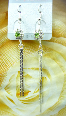 最新款韩版清新靓钻合金耳线