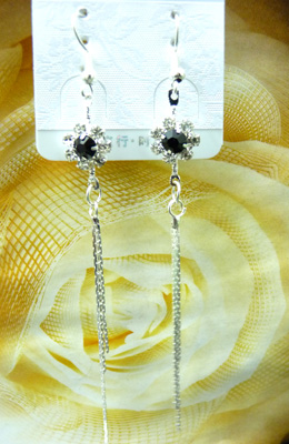 最新款韩版清新靓钻合金耳线