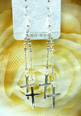 最新款韩版清新靓钻合金耳线