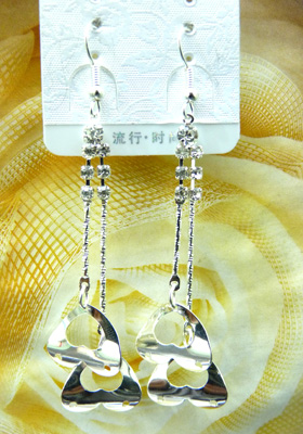 最新款韩版清新靓钻合金耳线