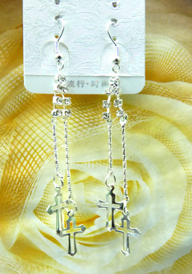 最新款韩版清新靓钻合金耳线