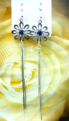 最新款韩版清新靓钻合金耳线