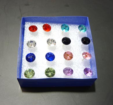 时尚新款彩钻耳钉 时尚 超闪 水钻特大号