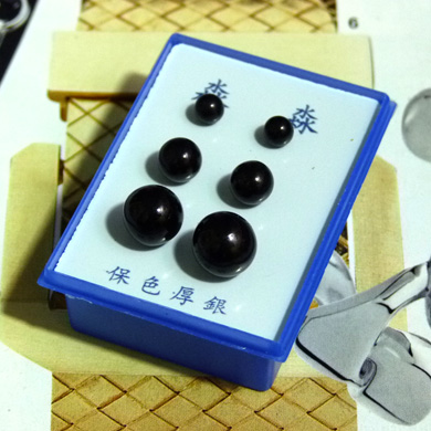 时尚珍珠新耳钉三件套