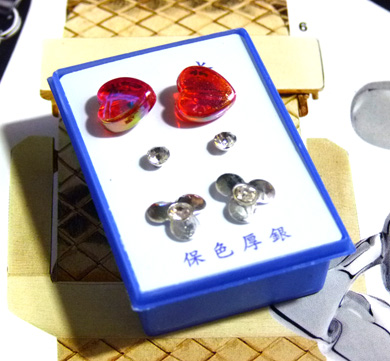 新时尚耳钉三件套