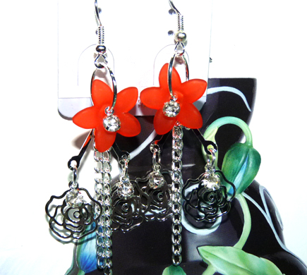 时尚亚太流行花环亮钻珍珠耳环