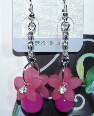 时尚亚太流行花环亮钻珍珠耳环