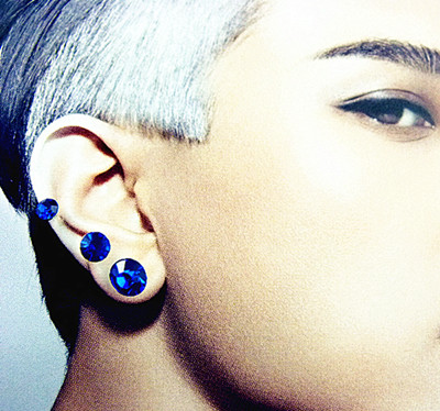 时尚保色厚银点钻三件套