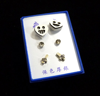 时尚个性12款耳饰三件套