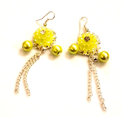 亚太/流行/花环亮钻系列/蒲公英种子挂坠/精美/耳环/耳线/耳坠