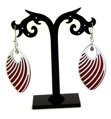 耳坠新款 多种色彩 个性长款耳坠带螺纹/夜店流行/ 超闪耀