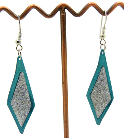 欧美流行耳饰 菱形水滴桃心耳环 时尚个性美女式磨砂耳坠