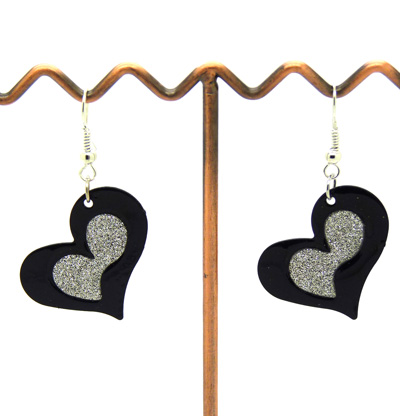 欧美流行耳饰 菱形水滴桃心耳环 时尚个性美女式磨砂耳坠