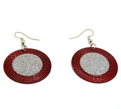 时尚大耳圈耳环 韩国时尚个性夸张耳饰 新款个性磨砂耳坠