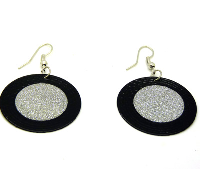 时尚大耳圈耳环 韩国时尚个性夸张耳饰 新款个性磨砂耳坠