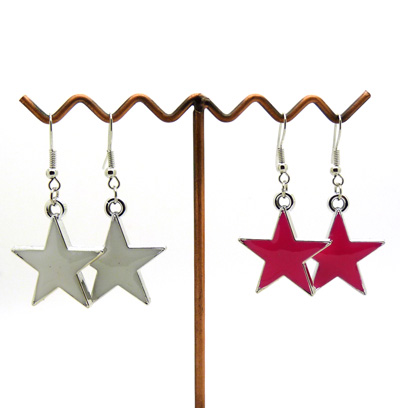 韩版卡哇伊淑女个性耳钉 韩国时尚星星耳坠 潮流复古女耳环