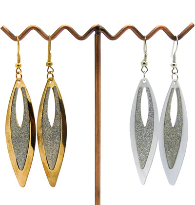 韩版耳饰 时尚合金耳坠 磨砂潮流个性耳环 炫丽耳钉耳饰	