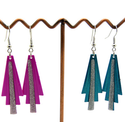 韩版耳饰 时尚合金耳坠 磨砂潮流个性耳环 炫丽耳钉耳饰