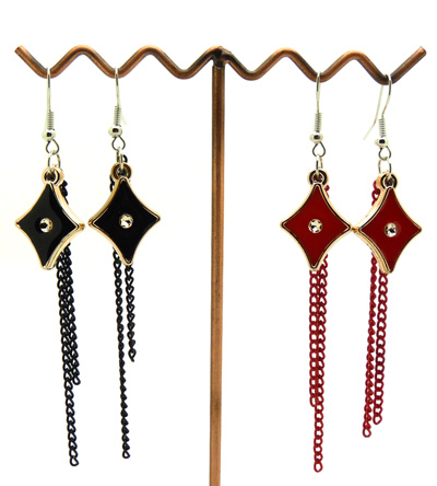 最新热卖恋爱甜美星星耳钉 时尚淑女链式耳环 韩国潮流耳饰小饰品