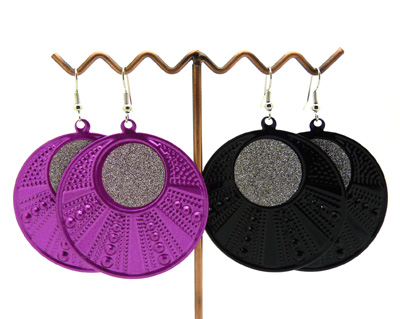 韩式流行耳饰 时尚清新心形耳坠 合磨砂流行个性耳环 炫丽耳钉耳饰