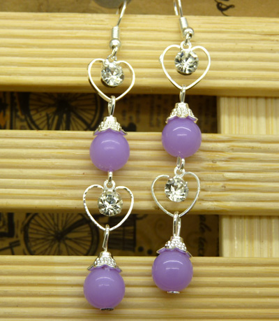 韩版耳环 防过敏时尚水钻珍珠球耳钉耳坠合金气质满钻耳饰新款