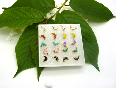 特价潮流耳钉老银匠工艺景泰蓝手工饰品耳钉合金耳饰品 花朵耳环葡萄耳钉爱心耳钉