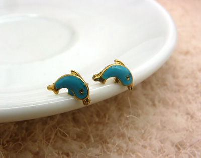 特价潮流耳钉老银匠工艺景泰蓝手工饰品耳钉合金耳饰品 花朵耳环葡萄耳钉爱心耳钉