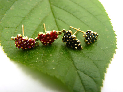 特价潮流耳钉老银匠工艺景泰蓝手工饰品耳钉合金耳饰品 花朵耳环葡萄耳钉爱心耳钉