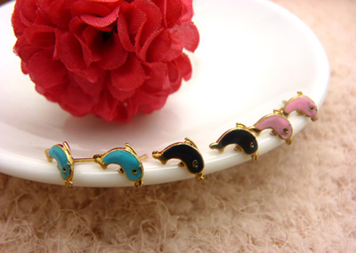 特价潮流耳钉老银匠工艺景泰蓝手工饰品耳钉合金耳饰品 花朵耳环葡萄耳钉爱心耳钉