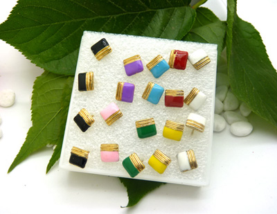 韩国时尚个性合金简约复古耳钉 小苹果耳环时尚猫头耳饰品 女士潮流耳钉